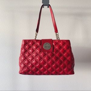 Kate Spade Red Quilted Handbag